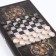 Narts "Tiger", wooden board 50 x 50 cm, with a field for playing checkers