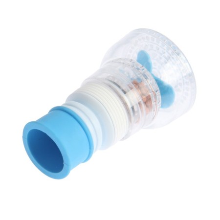 Zein aerator, increasing in length, stream adjustment, plastic, blue-8