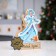 LED figure "Snow Maiden" 12 × 20 × 4.7 cm, wood, batteries LR1130x3, glow warm white