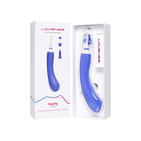 Lovence Hyphy vibrator with clitoral stimulant, silicone, purple, 21.6 cm-2