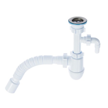 Siphon for washing "Ani Plast" C0310, 1 1/2 "x40 mm, with the challenge and corrugation 40x50 mm