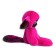 Soft toy "Loricolori. TEOO ", Fuchsia color, 30 cm