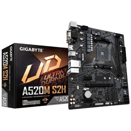 Gigabyte A520M S2H, AM4, A520, 2XDDR4, VGA, DVI, HDMI, MATX-3
