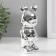 Souvenir Ceramics "Mishka-cosmonaut" silver 8x6x18 cm