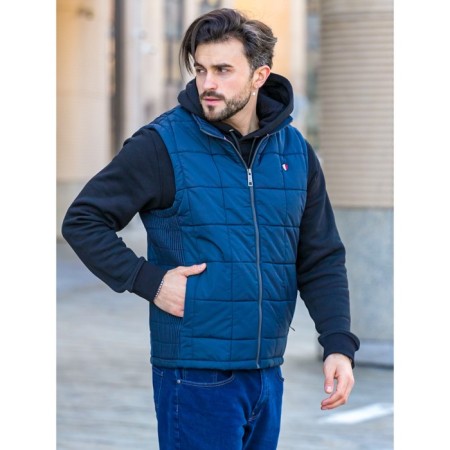 Male ise vest, size 58, dark blue color-8