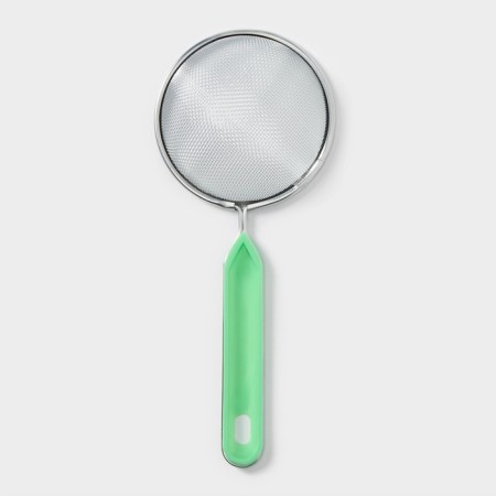 Sieve with the handle of the share "hostess", d = 10 cm, green color-4