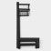Kitchen shelf 2-tier shade, 33.5 × 20.5 × 39 cm, black color