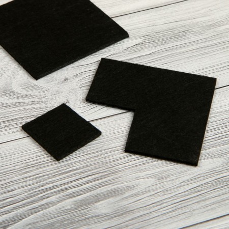 Furniture tundra, 85 x 85 mm, square, black, 2 pcs.-7