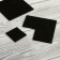 Furniture tundra, 85 x 85 mm, square, black, 2 pcs.