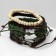 Bracelet Leather "Robin Hood" Weaving, color, d = 7.5 cm