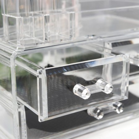 ORGANIZER CHARGANIZER Plastic 3 Transparent boxes 16x19x12 cm-2