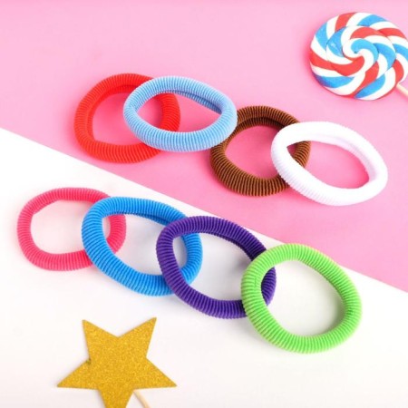 Hair elastic band "Mahrushka" (set 48 pcs) 7 cm, mix-1