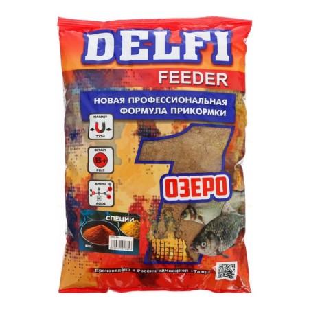 Delfi Feeder bait, lake, spices, 800 g
