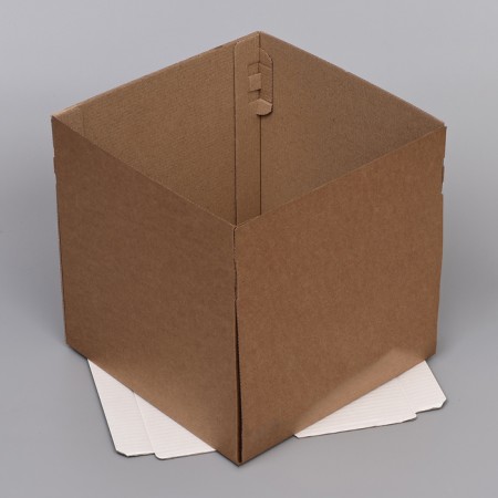 Confectionery packaging with a window, craft, 30 x 30 x 30 cm-3