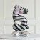 Foil ball 24 "Number 5" on the stand, zebra
