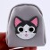 Bag for the doll "Cute cat", color gray color