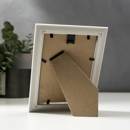 Photo frame plastic 9x13 cm white (281)-3