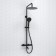 The shower system wasserkraft a288.258.078.bm Thermo, tropical shower, thermostat, black