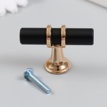 Pen for the casket Metal "Minimalism" black with gold 2x5x3.5 cm