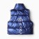 Warm vest for girls, blue color, height 116-122 cm