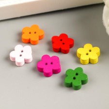 Buttons wood for creativity 2 punctures 
