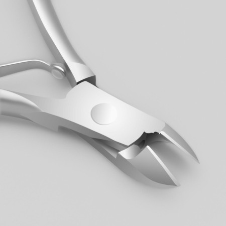 Manicure nippers, 10 cm, blade length - 10 mm, in a case, silver color-2