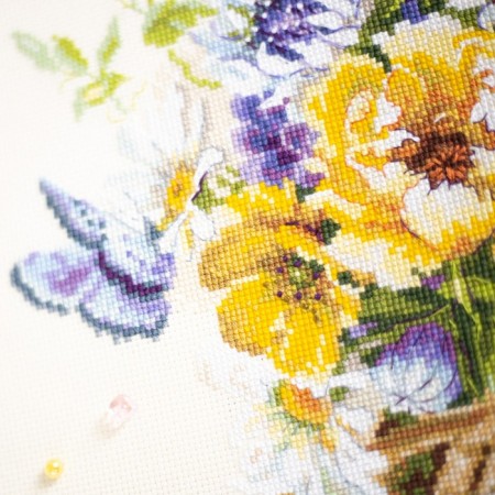 Set for embroidery "Summer in the basket" 38 x 28-4