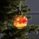 Christmas ball "red petals", batteries, 5 LED, glow warm white