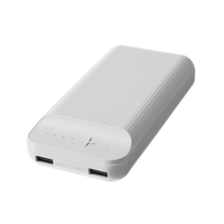 External battery Hoco J52a, Li -Pol, 20,000 mAh, microUSB - 2 A, 2 USB - 2 A, white-2