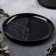Ceramic "Ornament" plate, 27 cm, black color