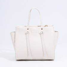 Bag Female Tout with zipper, white color