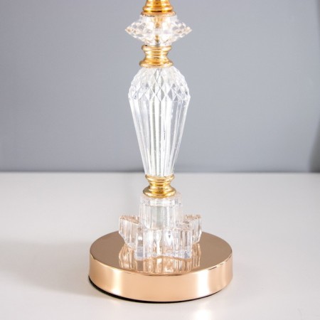 Table lamp "Zebrano" 1x60W E27 gold 22x22x40 cm Risalux-3