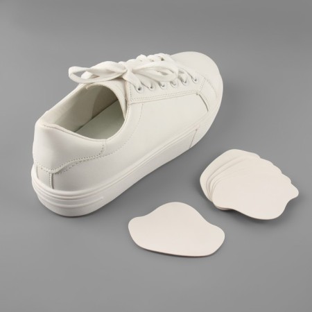 A set of patch for repairing shoes, leatherette, adhesive, 6 pcs, white color, white-5