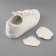 A set of patch for repairing shoes, leatherette, adhesive, 6 pcs, white color, white