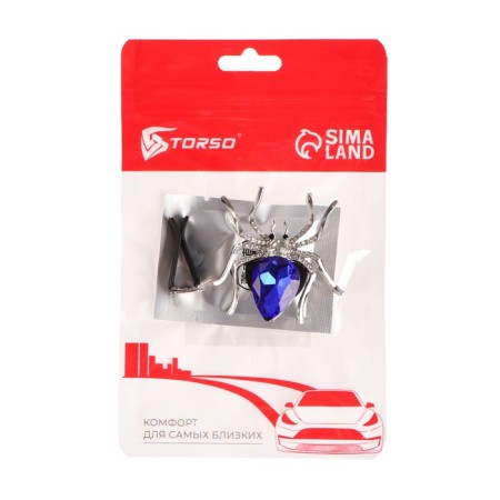 Jewelry to a car deflector, spider, flavor, 5.4 × 5.4 cm, blue-2