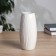 VAZ Coramics Table "Thiago" strips of barrel, D-5cm, 17x7 cm, white