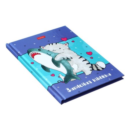 Notebook, A6, 48 sheets, in a cage, "Adventures of a cat cat", glossy lamination, an offset block 60g/m2-1