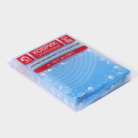 Rug with marking the valve "Erme", silicone, 65.5 × 45 cm, blue color-6