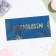 Money envelope "Congratulations!" Blue background, 16.5x8 cm