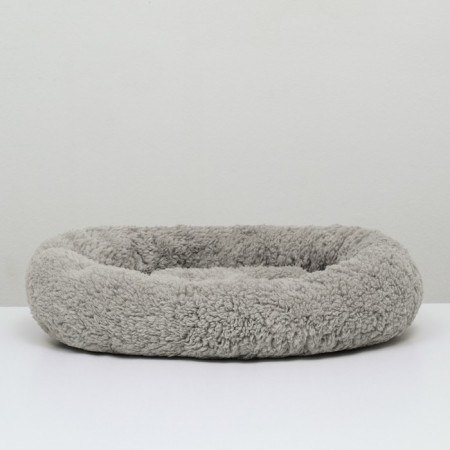 Lynchik for puppies and kittens "comfort", soft fur, 38 x 32 x 11 cm, gray-1