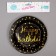 Paper plate “Happy Birthday”, D = 18 cm, set 6 pcs., Black color