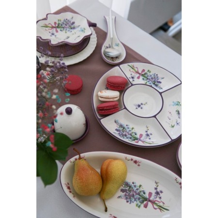 Lavender Dolyana dish, 28 × 14.5 × 3.5 cm, white color-3