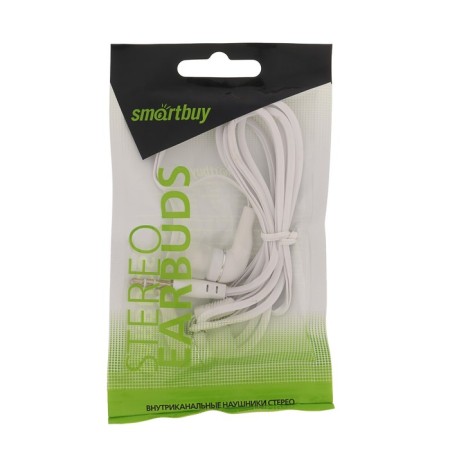 Smartbuy A4 SBE-012 headphones, vacuum, 95 dB, 16 Ohm, 3.5 mm, 1 m, white-1