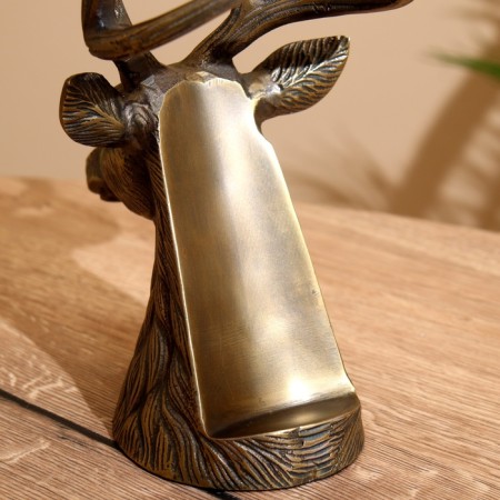 Stand for a bottle "Deer" aluminum 18x12x22 cm-4