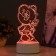 Lamp "Bear" Led RGB from the network 9.7x9.5x18 cm Risalux