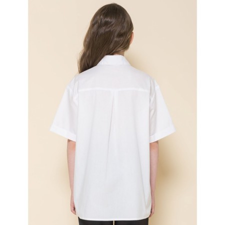 Blouse for girls, height 128 cm, white color-2