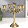 Summary Metal for 5 candles "Laconic" color of brass 26.5x27.5x10 cm
