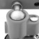 Mini-typos aluminum tundra, screw clamp, rotary hinge, two types of capture, 75 mm