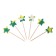 Skewers "Stars", 6 pcs., Mix color