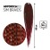 SIM-BRAIDS AFROKOSOS, 60 cm, 18 strands (CE), greasy/burgundy color (#FR-9)